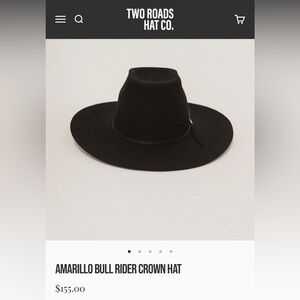 Two Roads 100% Australian Wool Black Hat - 57